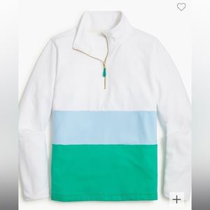 JCrew Factory Colorblock Half Zip Pullover